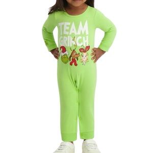 Team Grinch Kids one piece - Light Green